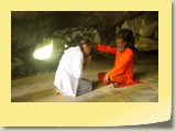Swamy Jee Blessing Devotee